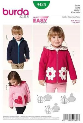 Burda Style Sewing Pattern B9425 Toddler's Jacket