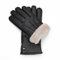 Exklusive Lederhandschuhe aus Lammnappa gefüttert mit Merino-Lammfell, Touchscreen-fähig, Lammfellhandschuhe Herren, warm gefüttert, Handy