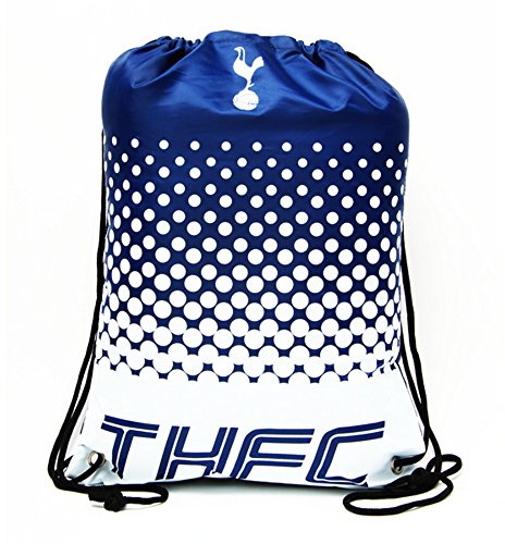 Tottenham Hotspur FC Fade Turnbeutel mit Club Wappen (Einheitsgröße) (Marineblau/Weiß)