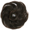 CAISHA Haargummi Bella Hochsteckfrisuren Haarteil Hochzeitfrisuren Voluminös Leicht Gewellt Hitzebeständige Kunstfaser DM17cm Braun Mix G15B
