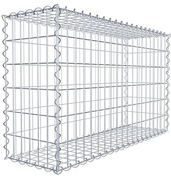 GABIONA - Gabione 100 x 60 x 30 cm - Gabionenkorb für Steine ab 45 mm Körnung - Maschenweite 5 x 10 cm - Korrosionsbeständig