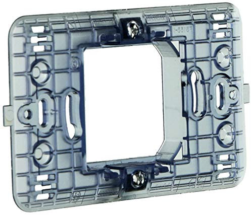 MAGIC bticino 500S/23A - Supporto a 2 posti centrali scatola tonda dotato di graffette