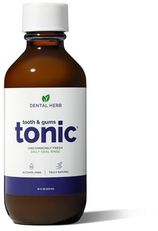 Tooth & Gums Tonic Herbal Mouthwash Oral Rinse 18fl oz, Dental Herb Company