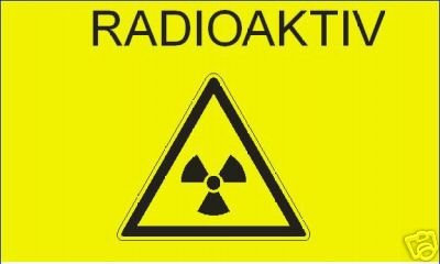 Radioaktiv Fahne Flagge Grösse 1,50x0,90m