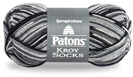 Patons Kroy Socks Yarn - 1.75 oz - Slate Jacquard - For Crochet, Knitting & Crafting