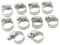 uxcell Adjustable Stainless Steel Hose Clamp (10 Piece), 9-16mm