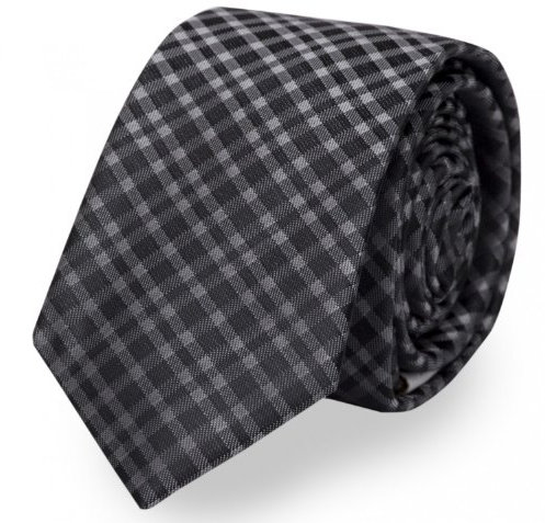 Fabio Farini - Elegante Herren Krawatte kariert - 8cm Breite in verschiedenen Farben - Schlips mit Karomuster Mehrfarbig Dunkelgrau Schwarz