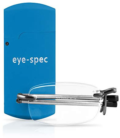 eye-spec Faltbare Lesebrille mit Mini Etui | Stilvolles Klappbares Design für Herren und Damen (2.0)