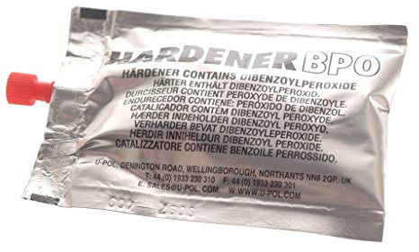 UPOL UPH3840/S Isopon P38/P40/Metalik Hardener, 20 g Sachet, Red