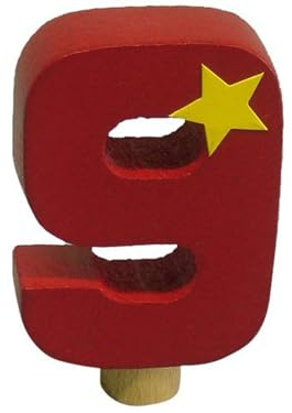 Niermann Standby 9619 - Geburtstag-Happy-Zahl 9, passend für alle Niermann Standby Dekoartikel |