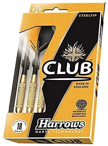 Harrows Unisex Club Brass Dartpfeile Gold 28g