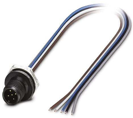 PHOENIX CONTACT SACC-E-M12MS-5CON-M16/0.5 P Sensor/Aktor Einbausteckverbinder, 5 Polig, 5 x 0.25mm² Anschlussquerschnitt, 16.200g Gewicht