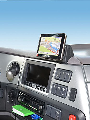 KUDA Handyhalterung passend für DAF XF 106 (Euro 6) ab 2013 & New XF - Telefonkonsole für Smartphones, Handys, Navi und mehr – Kunstlederkonsole, schwarz, 5145