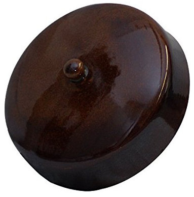 Ricambio originale K&K - Coperchio per pentola per fermentazione, forma 2, 16 l, diametro 20,5 cm, colore: marrone lucido