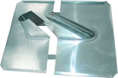 4 Stück - XM-Line Bleipfanne 29229 Dachpfanne Bleiziegel - zweiteilig silber hochwertige Ausführung