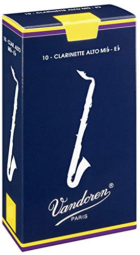 Vandoren CR144 Traditional Alto Clarinet Reeds (Strength 4) (Pack of 10)