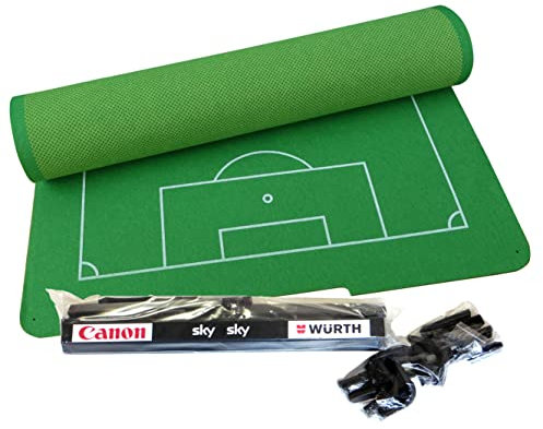 TIPP-KICK Cup Pitch 108x71 cm with Border Accessories I Table Football Game Cup Game Set I Spare Parts I Felt Playing Field Border