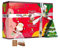 ETS - Teegeschenk mit Schleife Red Santa Christmas | BIO Wintertee Set | Geschenk Weihnachten Wichtelgeschenk Weihnachtsdeko | 12 Pyramidenbeutel