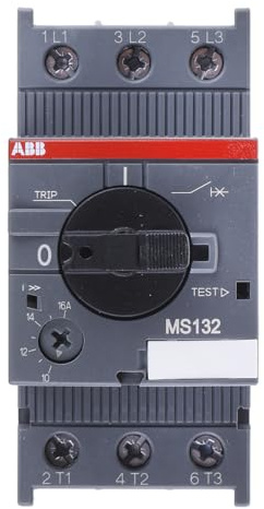 ABB MS132-16 Manual Motor Starter, 45mm width, 3 Pole, 690 V, 50-60Hz (ABB1SAM350000R1011)