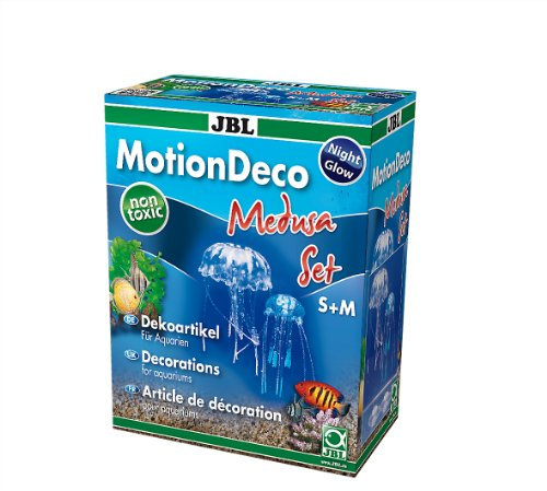JBL Motion Deco Medusa Set Blue 60452 Dekorfiguren Qualle 2erSet, beweglich für Aquarien S/M Blau/Weiß