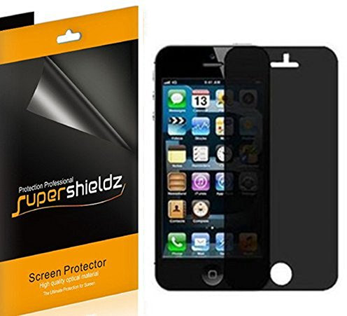 Supershieldz - Protector de Pantalla antiespía para iPhone SE/iPhone 5S/iPhone 5/iPhone 5C (2 Unidades)