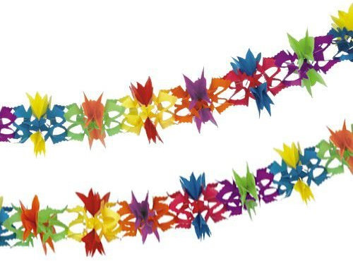 Girlande, Papier d=17 cm - 6m Fantasy Lange Partygirlande
