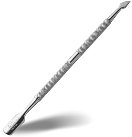 Rui Smiths Empujador de Cutículas Profesional de Doble Punta de Acero Inoxidable Hipoalergénico (cortacutículas) - Estilo nº 113
