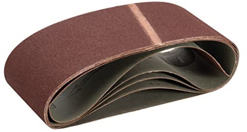Triton TPTA12320806 - Pack de 5 bandas de lija (100 x 610 mm) color marrón
