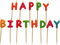Amscan 550114 - Buchstaben-Kerzen Happy Birthday, 13 Stück, mehrfarbig, Höhe 7,5 cm, Dekoration