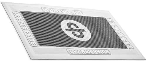 Drakes Pride Regulation Bowls Foot Mats (Pack of 6, black with white border)