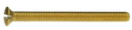 Reidl Linsenkopfschrauben mit Schlitz 4 x 60 mm DIN 964 Messing blank 200 Stück