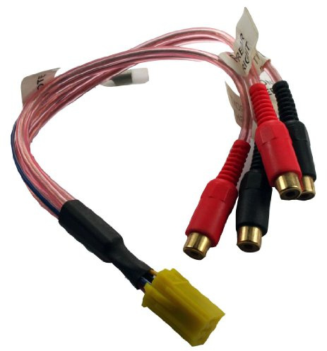 Adattatore audio RCA T1 audio PC3–11, giallo, convertitore mini ISO a RCA Adattatore universale in uscita per collegare tutti i dispositivi con uscita mini ISO come amplificatori auto, iPod o lettore mp3.