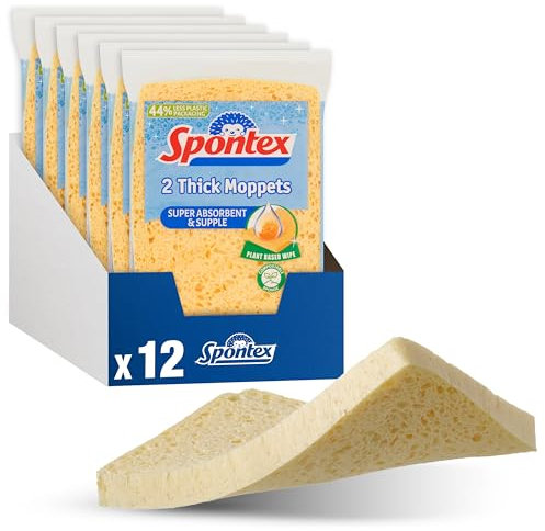 Spontex Moppets - Esponjas de Fregar, 6 Paquetes de 2 (Total de 12)