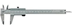 Helios Preisser Taschenmessschieber rostfreier Stahl Schraube 1/20 mm +1/128 150 x 40 mm