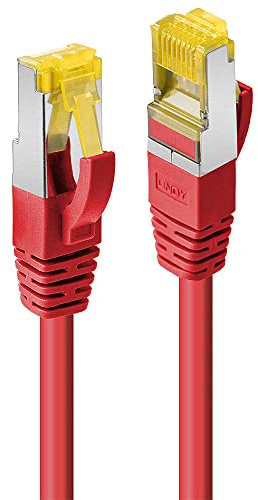 LINDY 47298 Network Cable 10 m Copper Cat. 7 S/FTP LSOH 600MHz rot