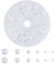 PandaHall Elite 1 Scatola Perla Cabochon Mezzo Tondo in ABS Acrilico per Decorativi Scrapbooking Arte cabochon Perla Imitazione per Gioielli mestiere Fai da Te, 4-12 x 2-6 mm, Circa 690pcs/Scatola