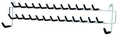 ClosetMaid Krawatten- und Gürtelablage mit 27 Haken, Weiß, 8,9 x 38,1 x 6 cm