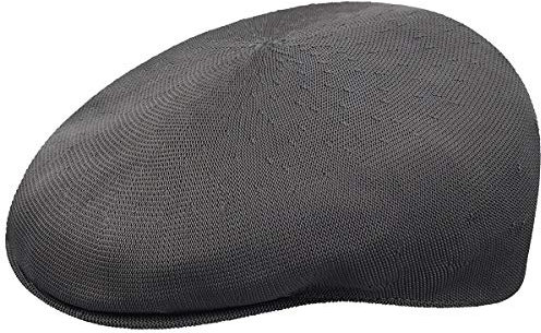 Kangol Tropic Flatcap 504 Schirmmütze Schiebermütze Herrencap Sommercap Damen/Herren - mit Schirm Frühling-Sommer Herbst-Winter Frühjahr Sommer Herbst Winter - XL (60-61 cm) anthrazit