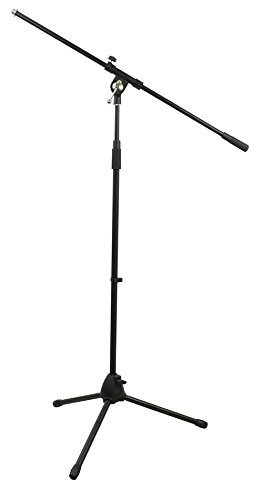 Adjustable Boom Mic Stand with Foldable Tripod Base by Cobra 2 Year Warranty