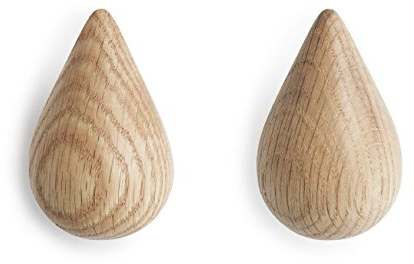 Normann Copenhagen Dropit Gaderobenhaken Small - 2 STK. Nature H: 7,7 x L: 5 x D: 8 cm