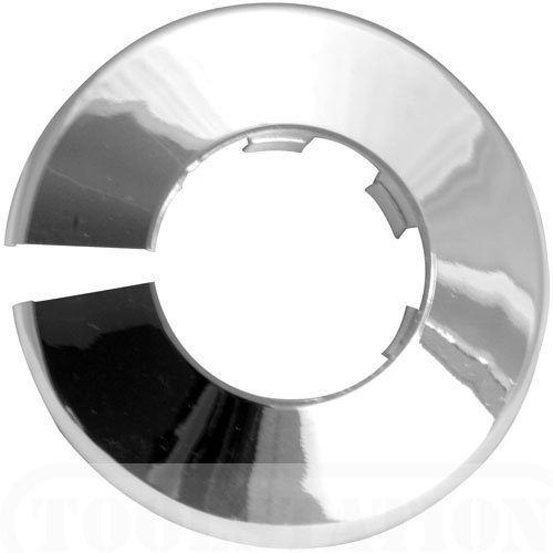 TALON x 2 Chrome 42mm Pipe Cover/Collar/Rad ring for 42mm pipe