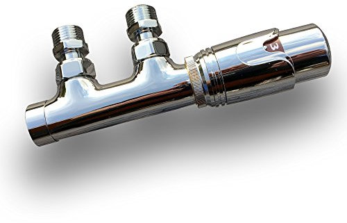 Anschlussgarnitur Thermostat für Badheizkörper Heizkörper Mittelanschluß