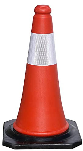 Cono Señalizacion Base Goma 75 cm. Reflectante