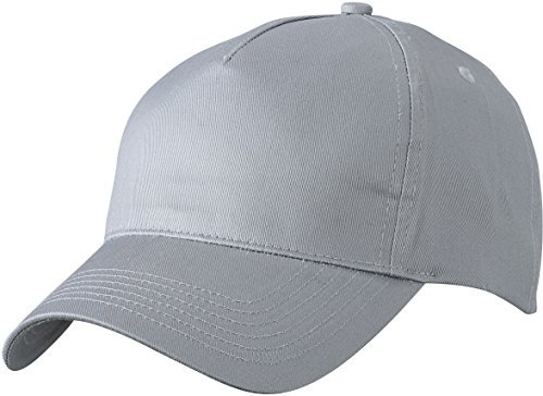 Myrtle Beach 5 Panel Cap mit ungebürsteter Oberfläche MB6117, Farbe:Grey;Größe:One Size
