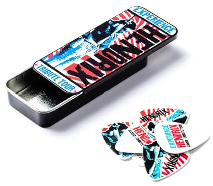 DUNLOP JHPT09M 12 PICKS TIN BOX JIMI HENDRIX MEDIUM