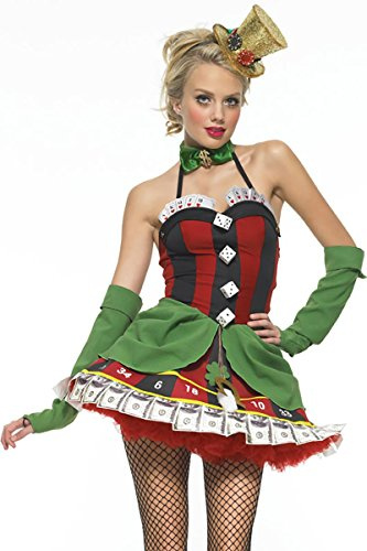 Glückspielerinnen-Kostüm für Damen - M