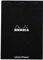 Rhodia 18559C - Notizblock / Schreibblock geheftet dotPad No.18 DIN A4 21x29,7cm, 80 Blätter Dot-Lineatur 80g, abtrennbar und mikroperforiert, mit Kartonrücken, Schwarz, 1 Stück