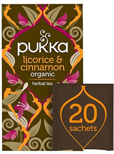 Pukka Herbs Organic Licorice and Cinnamon - Pack of 20 Sachets