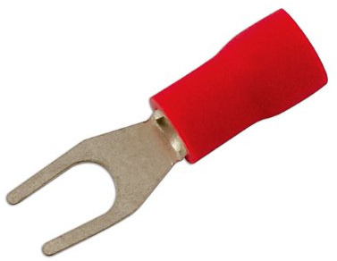 Connect 30150 Red Fork Terminal 3.7mm 100pc