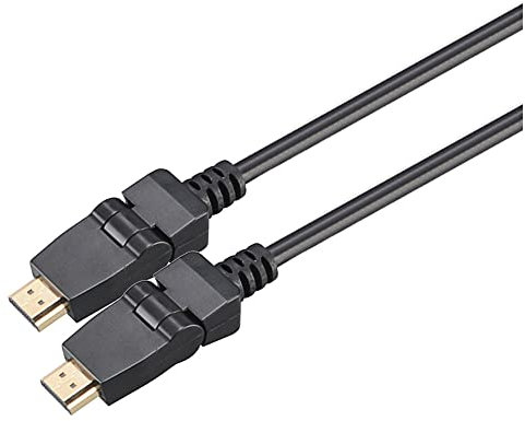 Akasa AK-CBHD11-20BK 2m Swivel Head HDMI Cable with Ethernet